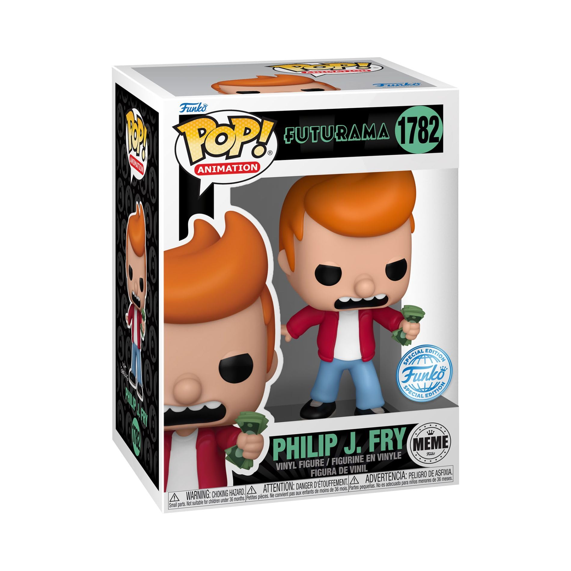 Photo 1 of Funko Pop! Vinyl Fig. Futurama Philip J. Fry Meme EE Exclusive