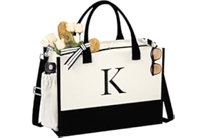 QLOVEA Christmas Gifts Stocking Stuffers for Women - Canvas Tote Bag, Birthday Gifts Basket for Bridemaids Friends Teachers