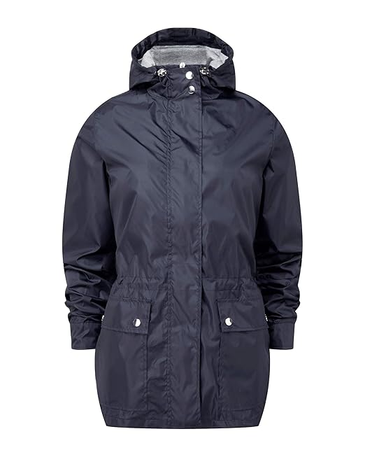 Cotton Traders Women's Shower Proof Lined Parka Jacket Coat Amazon.co