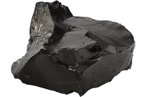 Heka Naturals Large Elite Shungite Single Stone | 14-29 g - Natural Crystal for Water Purification and Mineralization - Home Decor, Chakra Healing Crystal - Elite Noble Shungite Rock