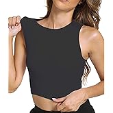 Sports Bras for Women Removable Padded Athletic Yoga Running Crop Tops Sleeveless Gym Workout Tops