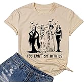Halloween Ghoul Gang T-Shirt Women Vintage Goth Queen Graphic Tee Horror Movies Tshirt Short Sleeve Fall Tops