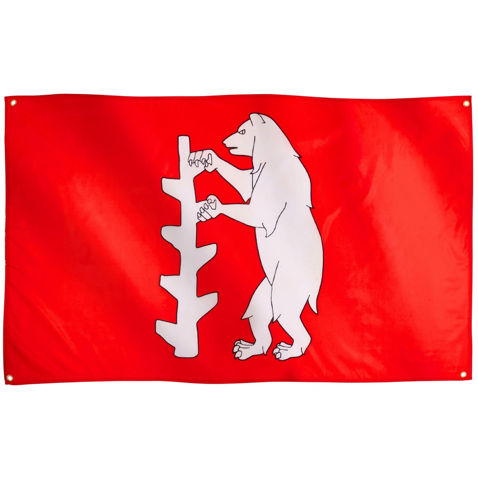 Runesol Warwickshire Flag, 91x152cm, 3ft x 5ft, 4 Grommets, Eyelet In Every Corner, Warwickshire Day, Warwick, British Regional Flag, Premium Flags, Inside, Outside, Banner, Vivid Colours — image 1