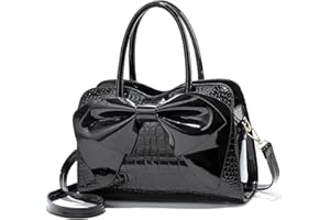 NICOLE & DORIS Handbags for Women Fashion Top Handle Bags Patent Leather Tote Bag Party Clutch Bag Crossbody Shoulder Bags