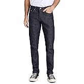 Naked & Famous Denim Men's Weird Guy Low-Rise Jean in Dirty Fade Selvedge