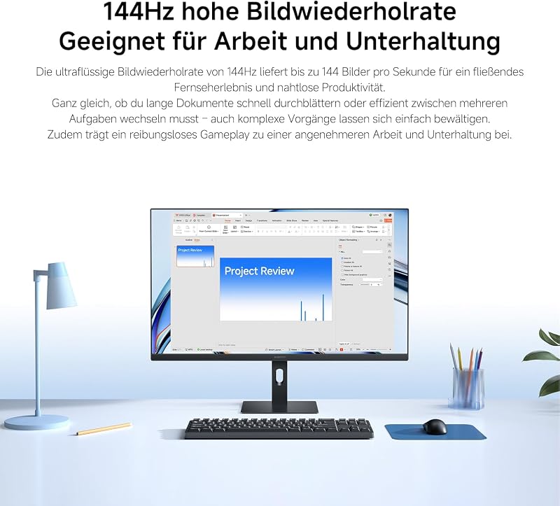 Gaming Monitor 27 Zoll, 144Hz, FHD, FreeSync, IPS, P27FDA-RAGL