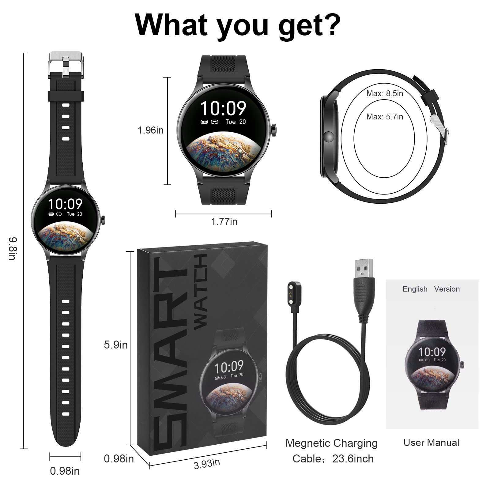 LiveGo Smart Watch for Men Women, 2023 1.3