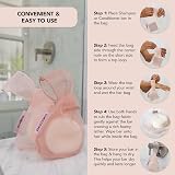 Kitsch Bottle Free Beauty Soap & Shampoo Bar Holder Blush Mesh Bag view 4
