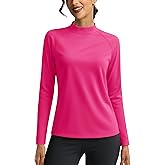 Cavva Thermal Shirts for Women Fleece Mock Turtle Necks Tops Long Sleeve Underwear Base Layer Cold Weather Warm