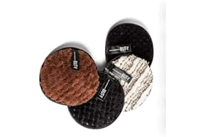 Set of 4 Reusable Microfiber Makeup Remover Pads With Integrated Sponge For Makeup Remover.