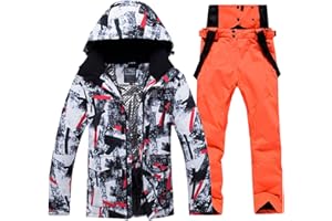 2025 Men's and Women's Ski Wear Hooded Outdoor Snow Wear Waterproof Windproof Warm Snow Wear Warm Ski Suit