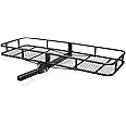 ARKSEN 60 x 23 x 5.5 Inch Folding Hitch Cargo Carrier,500 Lbs Capacity Heavy Duty 2 Inch Receiver Luggage Basket for SUV, Pickup Truck, Camping & Travel