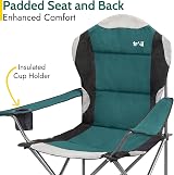 Trail Kestrel Deluxe Camping Chair High Back Teal 120kg Weight Capacity view 5