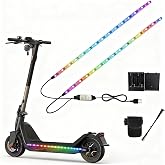 Electric Scooter LED Lights, Dream Color RGB Underglow Strip for E-Scooter Night Riding