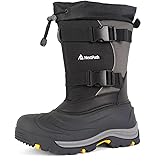 Nextpath Men's Snow Boots 12/14 inch Snow Boots For Men Waterproof Insulated Mens Winter Work Boots with Removable Liner Black Winter Boots
