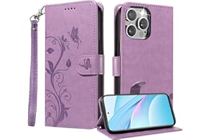 Leather Wallet Case Compatible with iPhone 12 / iPhone 12 Pro, Flip Protective Case Cover with Wallet Card Holder and Stand -
