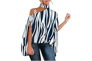 Binmer Womens Off The Shoulder Flowy Tops Casual Batwing Sleeves Blouses Elegant Boho Floral Print Evening Party Tunic Shirts