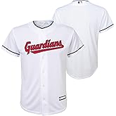 Outerstuff Cleveland Guardians MLB Kids Youth 8-20 White Home Team Jersey