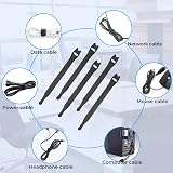 Alyvisun 120 Reusable Cable Ties Black Hook Loop 150x12mm Electronics Cable view 7