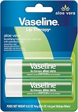 Vaseline Lip Therapy Aloe Care 2 x 4.8g Lip Balm Sticks