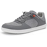 Pulltop Barefoot Wide Toe Box Shoes for Men - Minimalist Barefoot Dress Shoes Sneakers Zero Drop Slip on Walking Non Slip Shoes for Men