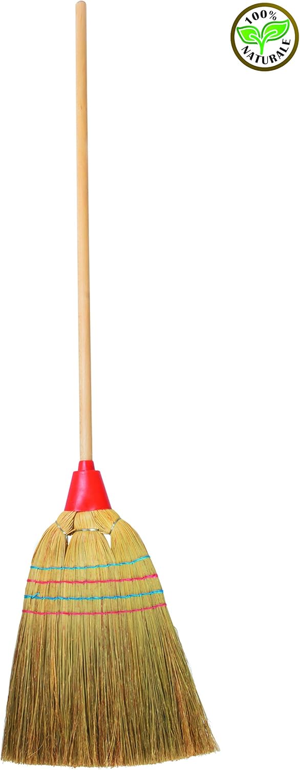 Aricasa Corn Broom 4 Seams Extra (Assorted Colors) BigaMart