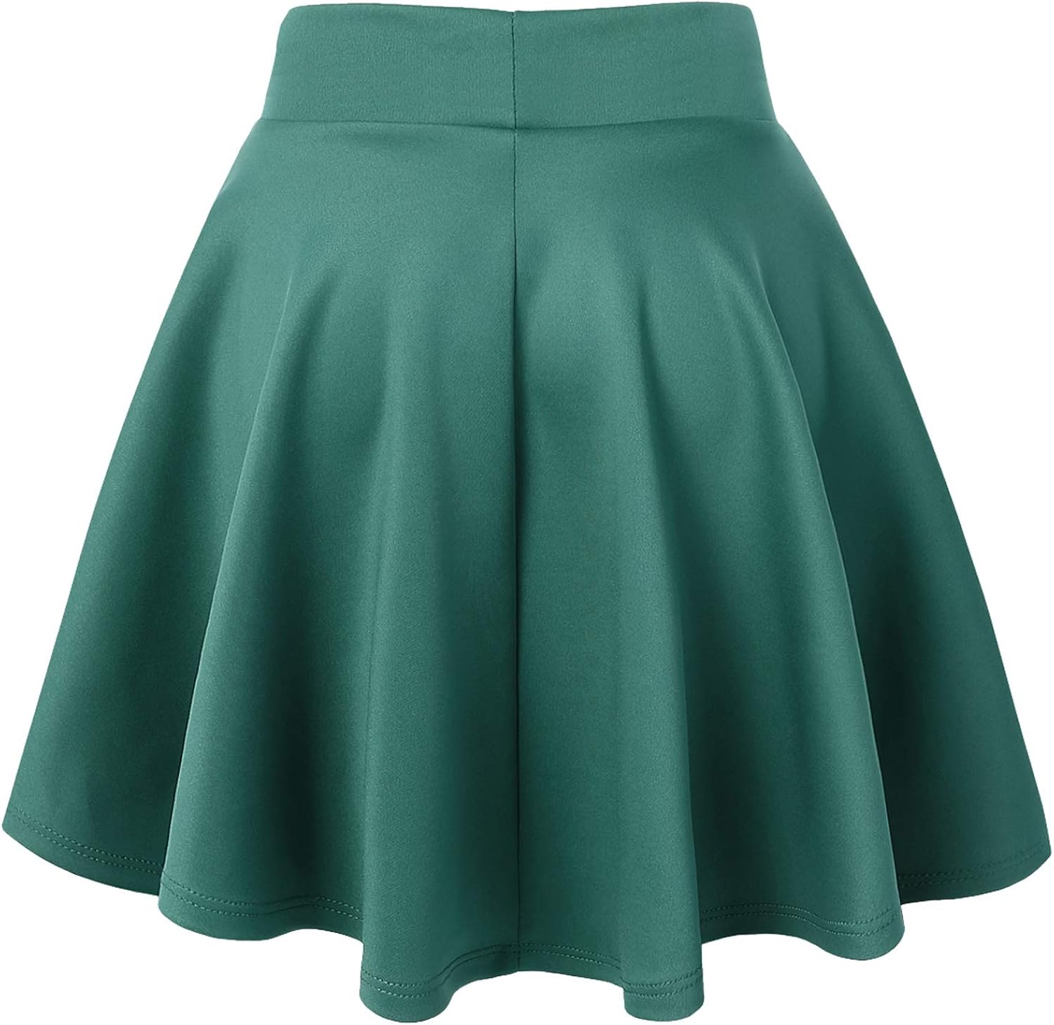Made by Johnny Women's Basic Versatile Stretchy Flared Casual Mini Skater Skirt XS-3XL Plus Size-Made in USA at  Women’s Clothing store