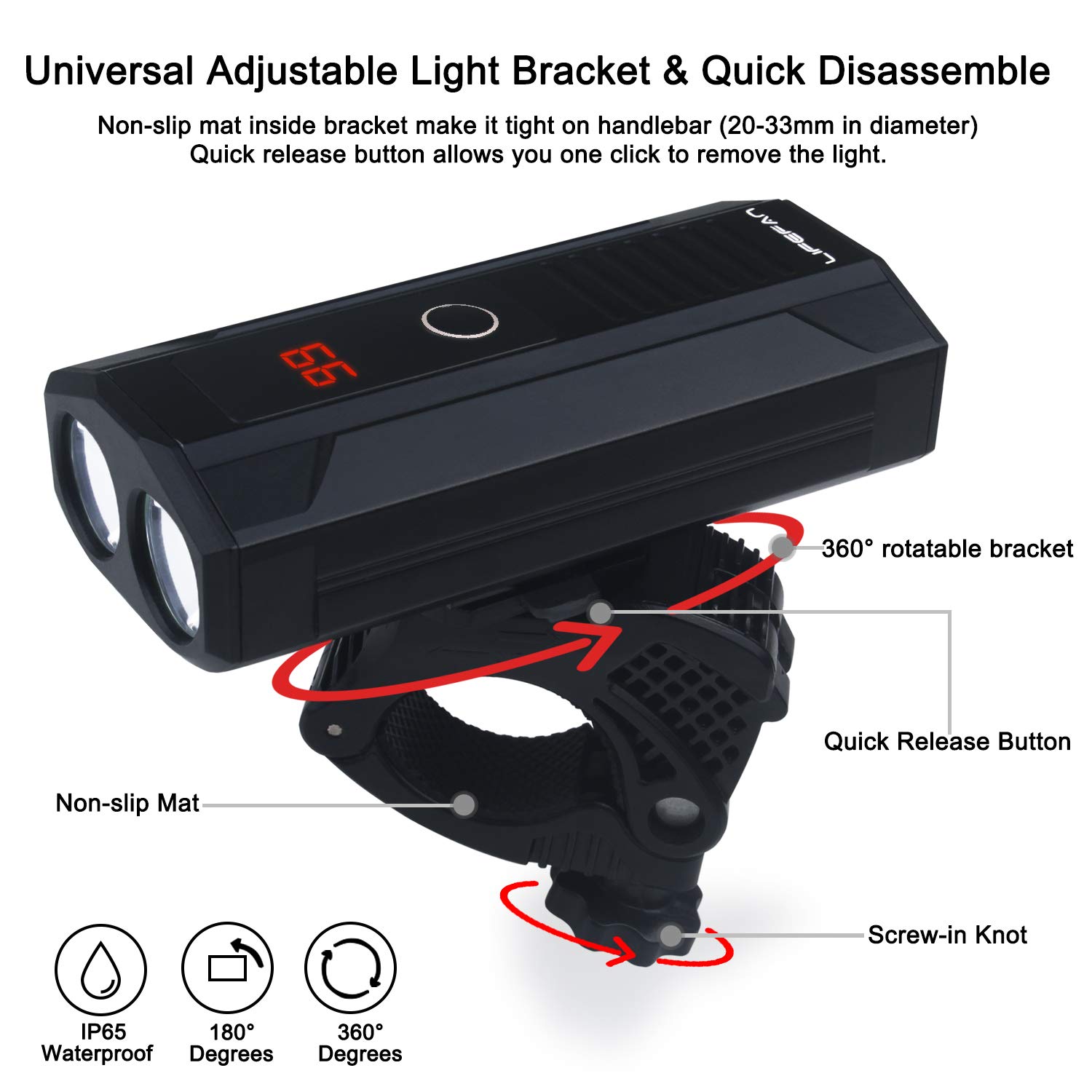 quick release bike lights