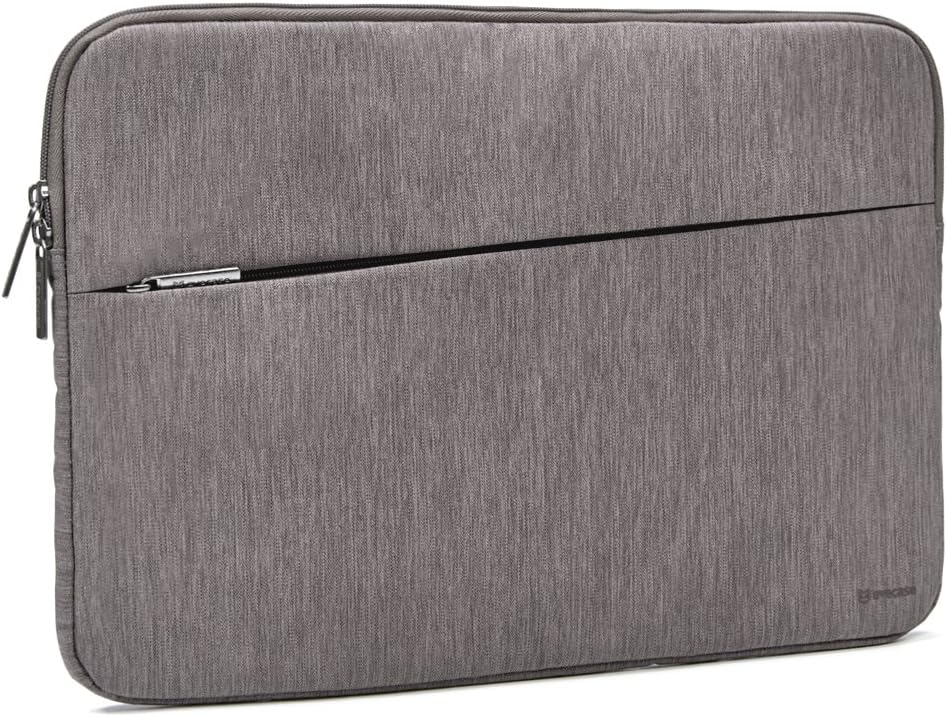 15.6 inch Laptop Sleeve, Evecase Water Repellent Shockproof Portable Carrying Sleeve Protective Case Bag with Accessory Pocket for 15-15.6 Inch MacBook Pro, Notebook Ultrabook - Warm Gray