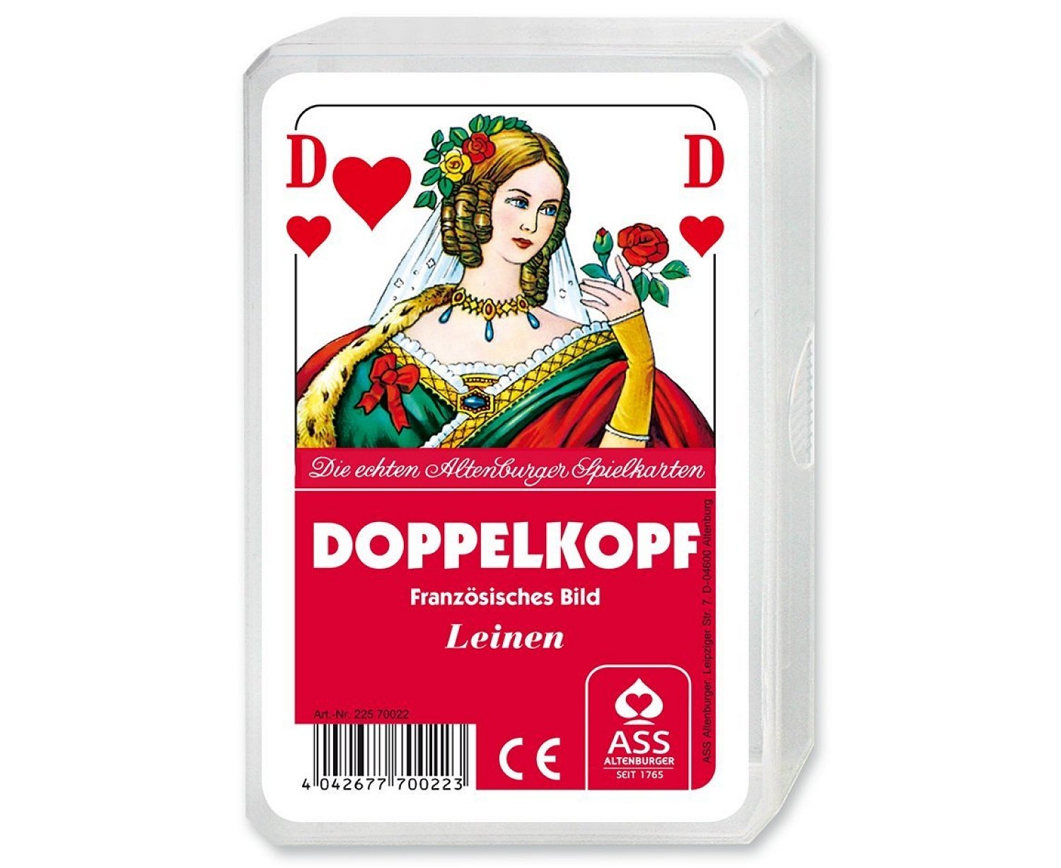 ASS Altenburger 22570022 22570022 Double Head with Linen Embossing, White