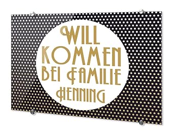 Grazdesign 200281 21x15 Ts Am Turschild Aus Acryl Mit Gelben