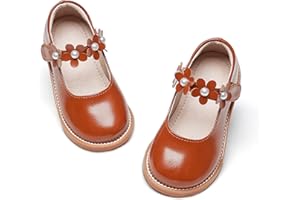 GINFIVE Toddler Little Girls Mary Janes Flats Girls Dress Shoes Kids Shoes