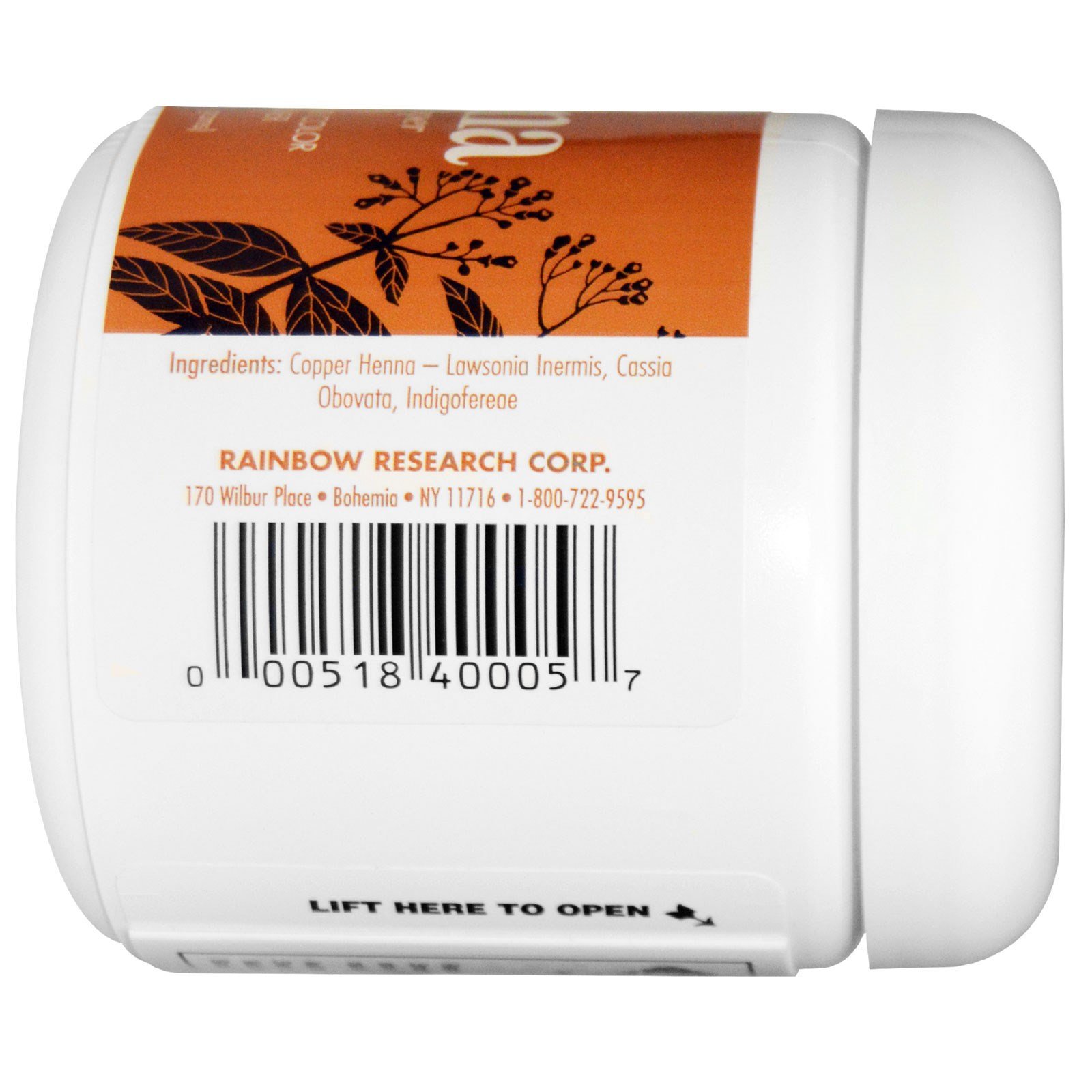 Rainbow Research Henna 100 Botanical Hair Color And Conditioner