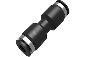 Utah Pneumatic 3/8 Air Line Fittings Straight Push To Connect Air Hose Fittings Quick Connect Pneumatic Fittings 10 Pack