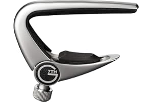 G7th Newport Guitar Capo, Classical Silver - 60mm Low-Profile, Easy to Use Flip Lever Guitar Capo with Fine-Tune Adjustment Knob, Safe Silicone Pads - Perfect for Classical & Flamenco Guitars