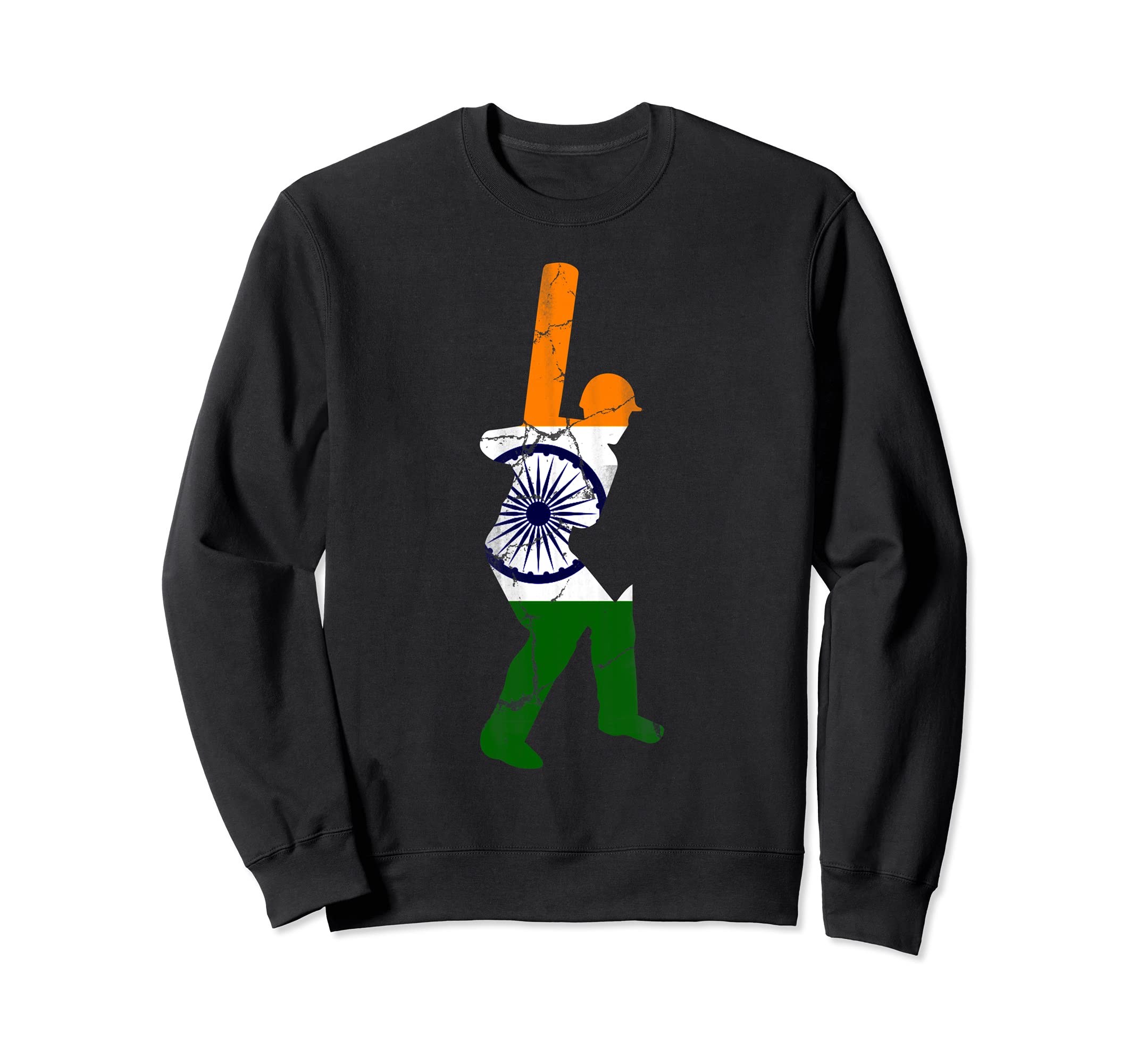 Indian Cricket Batsman Batting India International Fan Tee Sweatshirt