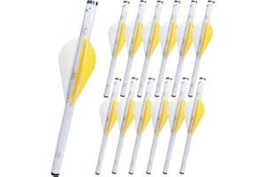 LEANPRO 12-Pack Shrink Fletch with 2 Inch Vanes, Stretch Arrow Wraps Universal Fit for Arrows and Bolts, DIY Archery Fletching Tool