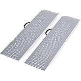 Loading Ramps - Set of Two 35.5-Inch Ramps for ATVs, Motorcycles, Mowers, Carts, and More - 1200lb Combined Capacity Shed Ramp Set by Stalwart