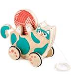 Janod Xylo Roller Bois Sweet Cocoon – Xylophone à Tirer 2 En 1 – Roues Silencieuses – Dès 18 Mois – Éveil Musical Et Motricité