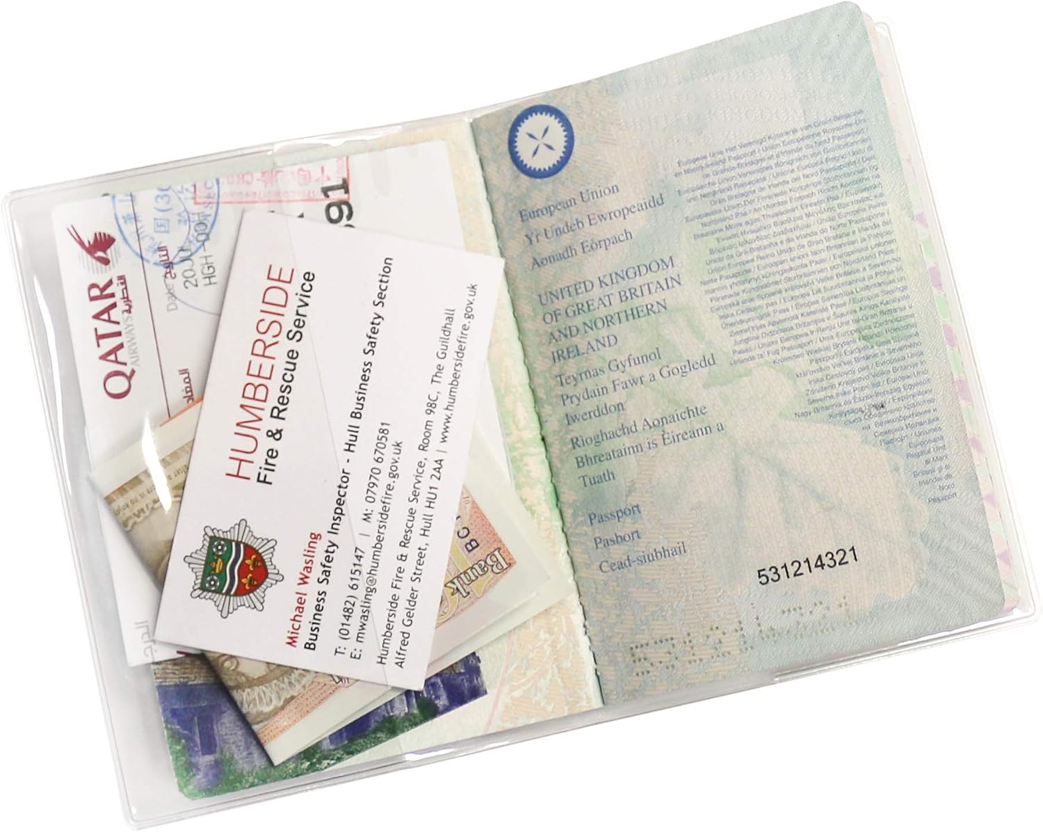 Clear Protective Passport Holders (4) - Image 3