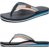 Pevino Women's Orthotic Flip Flops,Casual Comfortable Yoga Mat Thong Sandal with Arch Support