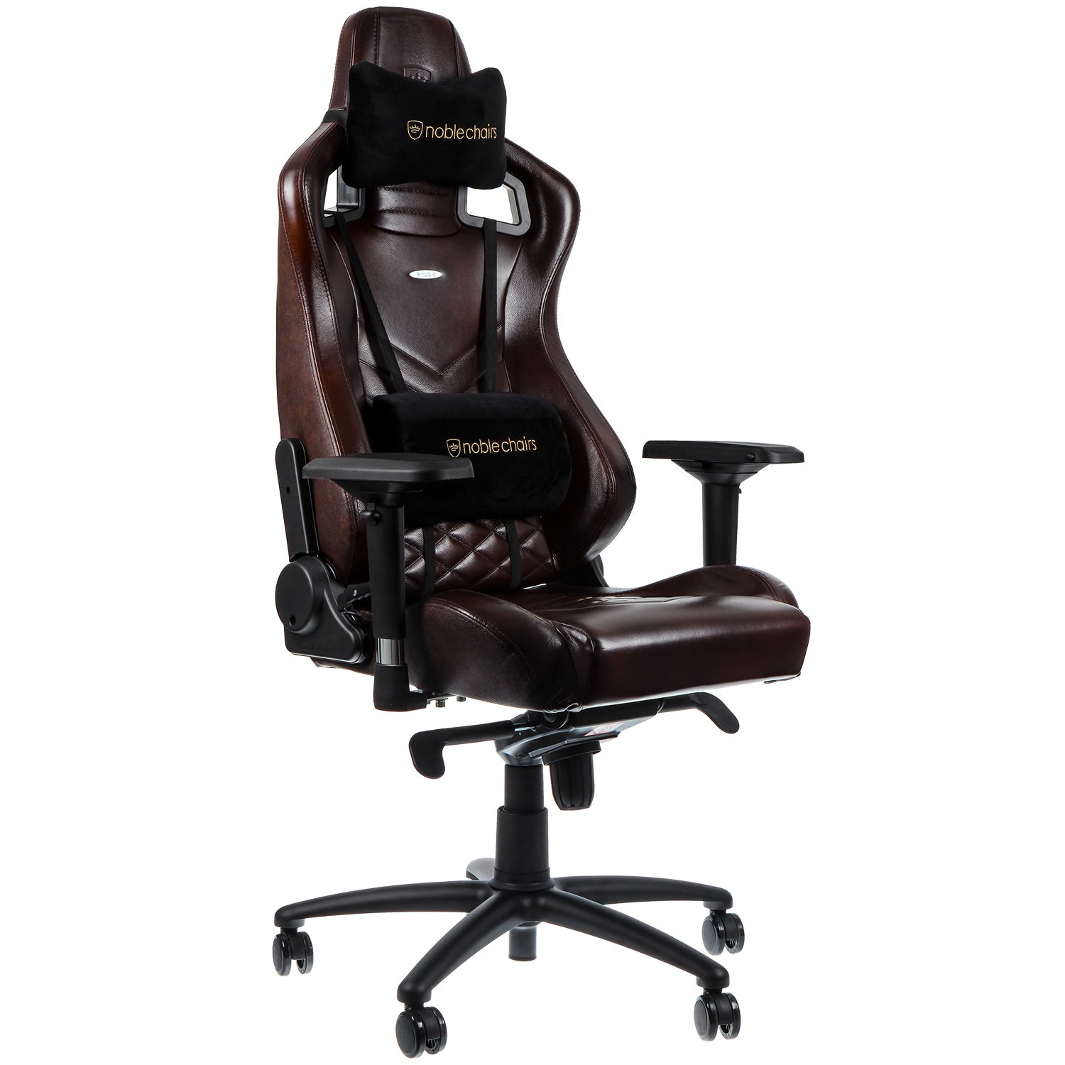 Bildergebnis für EPIC Echtleder Gaming Stuhl - braun/schwarz