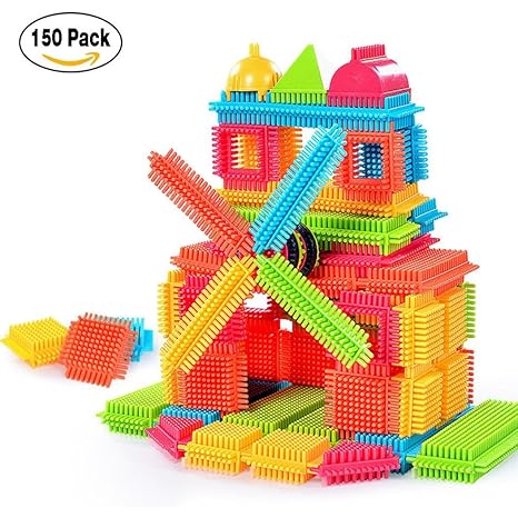 100 stücke / 120 stücke / 150 stücke upxiang 3d gebäude spielzeug kinder borsten form blöcke fliesen bau playboards 3d bauste