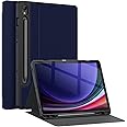 Soke Case for Samsung Galaxy Tab S9 2023 [SM-X710/X716B/X718U]-Premium Shock Proof Stand Folio Case, Multi-Viewing Angles, Soft TPU Back Cover for Galaxy Tab S9 11 inch Tablet, Dark Blue