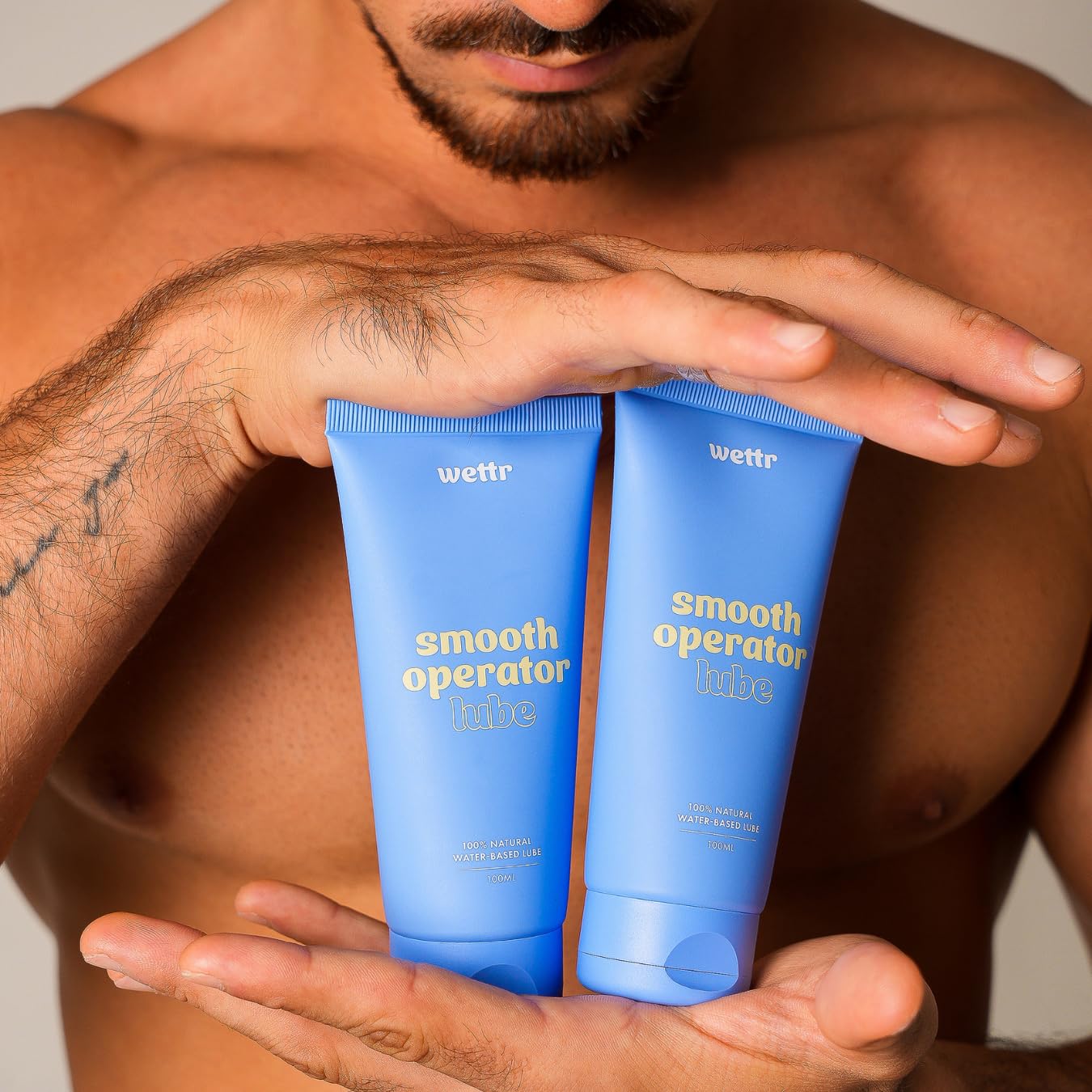 100% natürliches wasserbasierendes Gleitgel, 100 ml, Extrem Hautfreundlich, Kondom- & Toy-kompatibel | Langanhaltend, nicht klebrig, pH-hautneutral – Smooth Operator by wettr 7