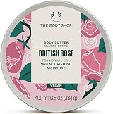 The Body Shop British Rose Body Butter 400ml Vegan Shea Moisturiser
