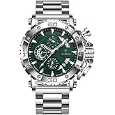 Poedagar Luxury Watch for Men Calendar Luminous Waterproof Business Man Clock Male Chronograph Stainless Steel Men's Quartz Watches