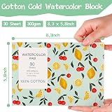 WSICSE Watercolour Pad A5 300GSM 30 Sheets Cold Press Cotton Paper view 2