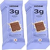 Mode Milk Chocolate Bar - Low Sugar, Creamy Milk Chocolate, 3g Sugar per Bar, Naturally Sweetened with Monk Fruit, No Added S