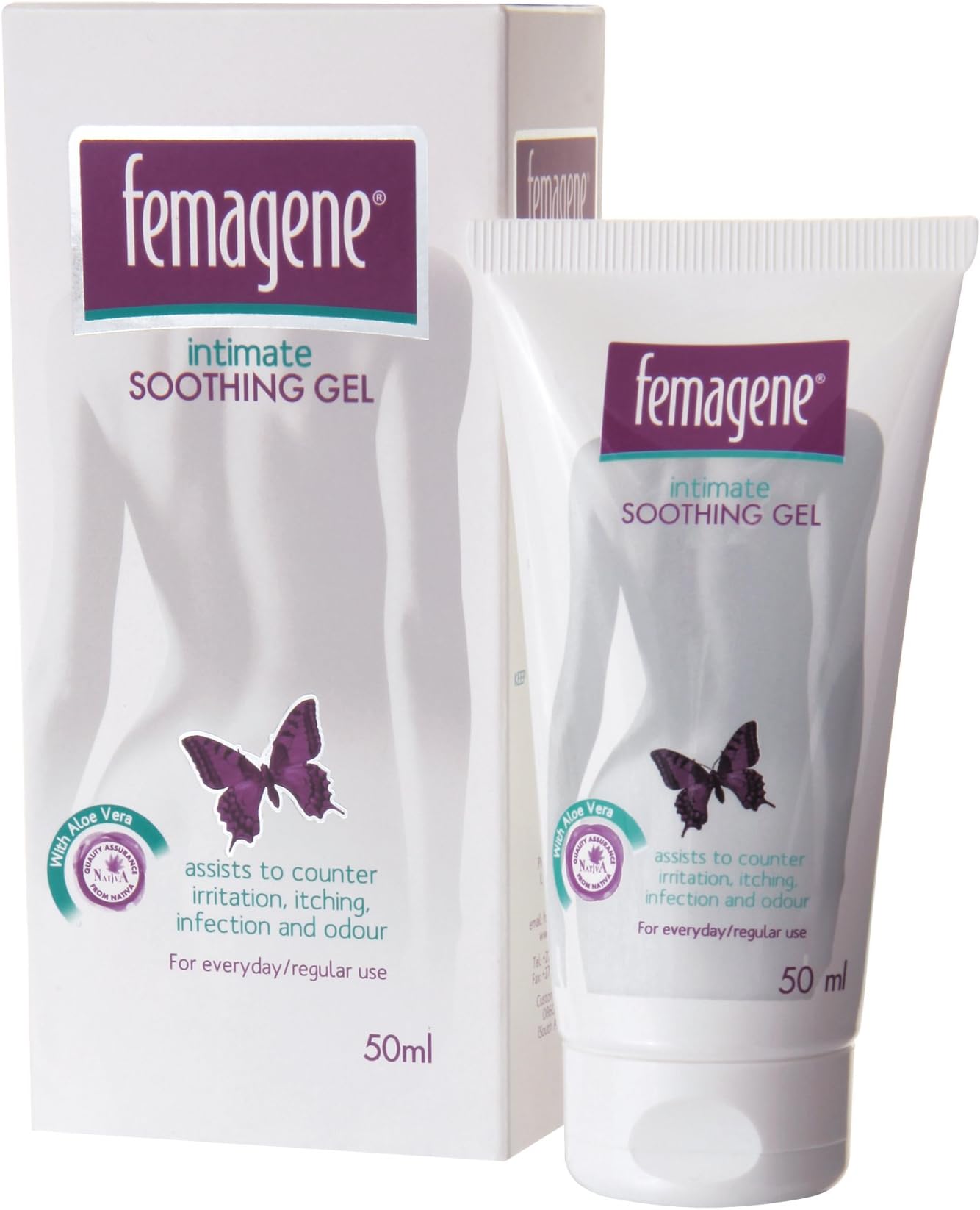 FEMAGENE Intimate Soothing Gel 50ml | Natural Aloe Vera, Propolis & Calendula Extracts | Soothe Vaginal Irritations, Redness & Itchiness, Treat Inflammation, Fungus Infections, Moisturize & Restore pH